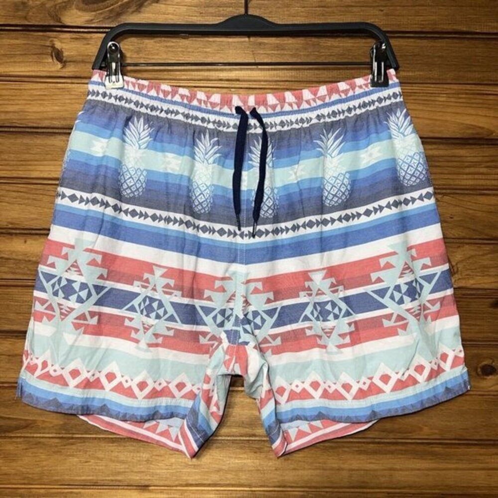Chubbies 5.5" Shorts Mens Large Pineapple Lined Multicolor Stretch Swim Shorts